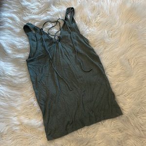 Aerie lace up tank size large